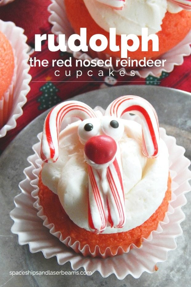 Rudolph The Red Nosed Reindeer Cupcakes | Spaceships and Laser Beams