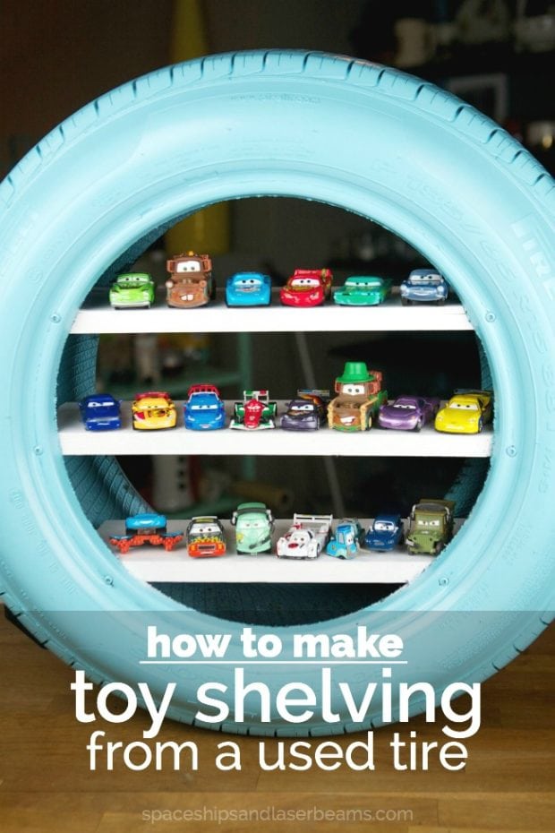 How to Make Toy Shelving from a Used Tire