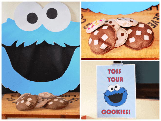 Toss Your Cookies Cookie Monster Game