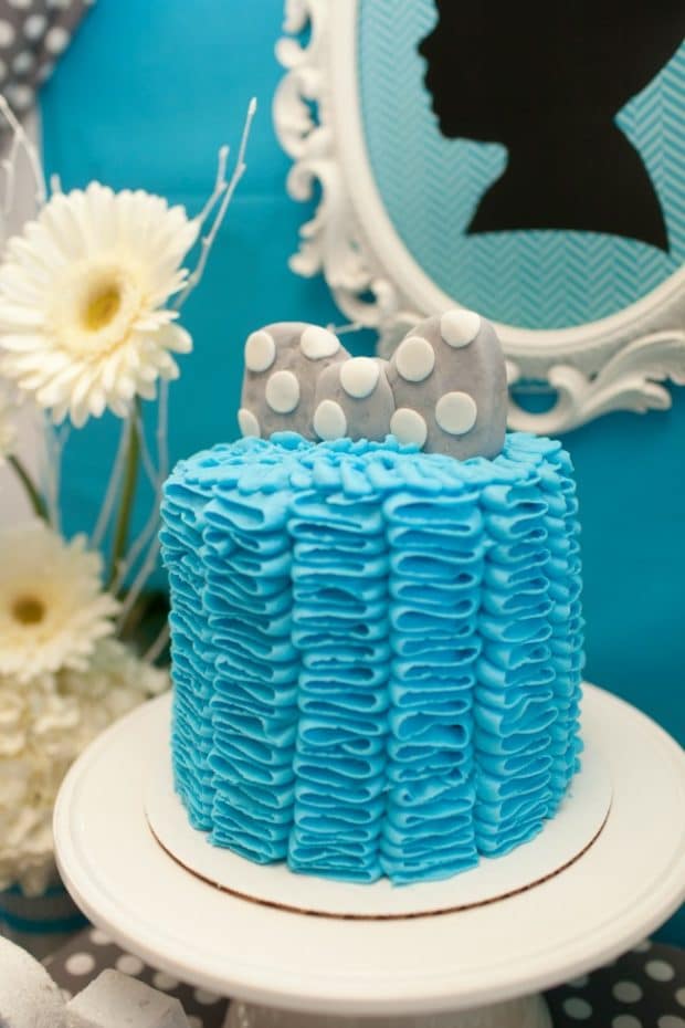 Bow Tie Themed Birthday party food cake ideas