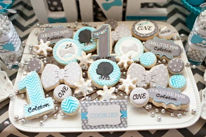 Boys Bow Tie Party Food Cookies
