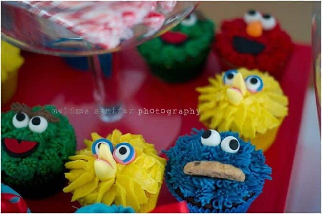 Elmo Birthday Party Cupcake ideas