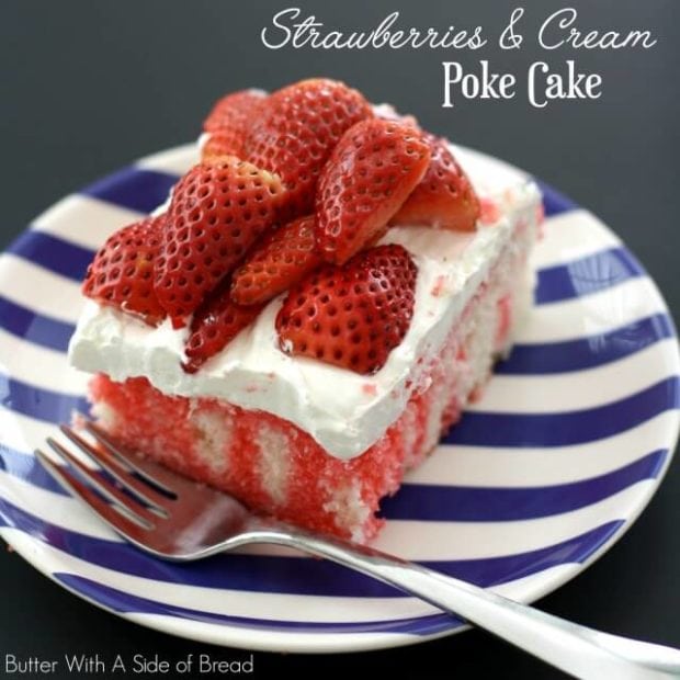 Favorite Strawberry Poke Cake