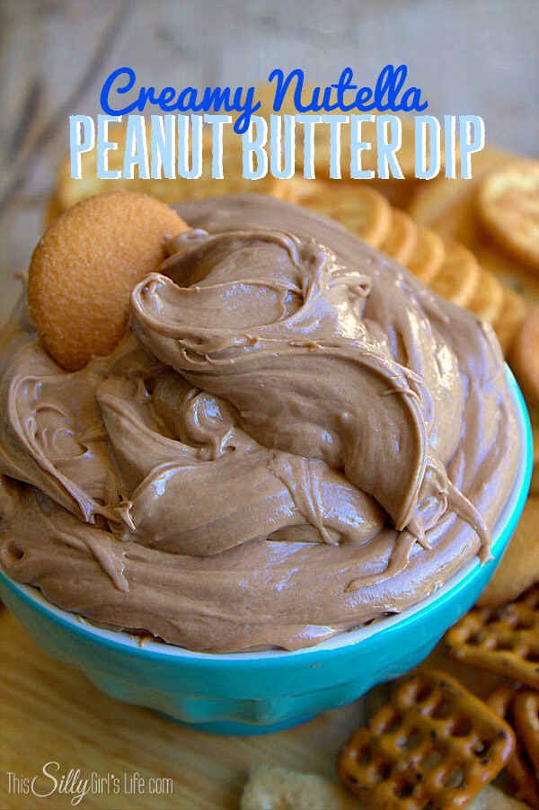 Creamy Nutella Peanut Butter Dip