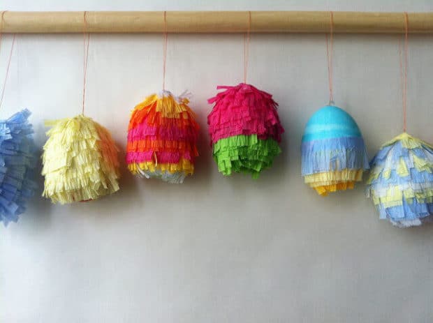 Piñata-themed Easter eggs