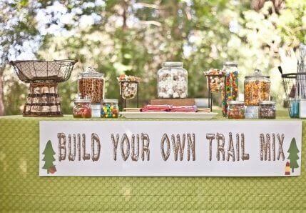 Camping Party Build-Your-Own Trail Mix Bar