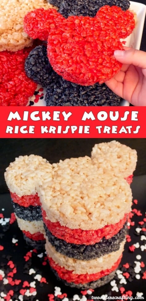 7 Mickey Mouse Rice Krispie Treats