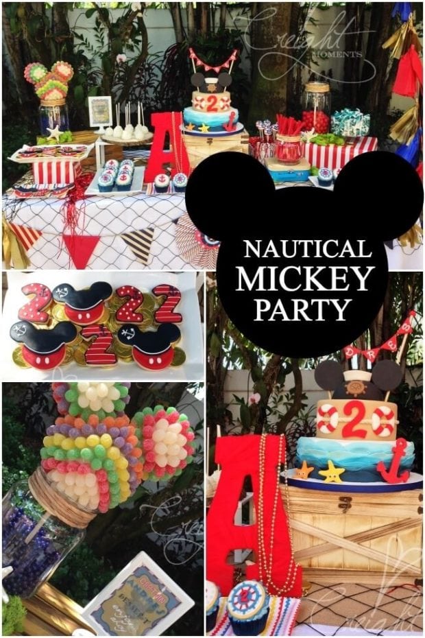 9 A Nautical Mickey Mouse Birthday Party