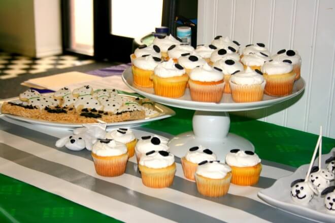 Boys Puppy Themed Birthday party food cupcake Ideas