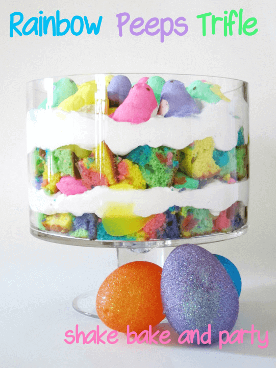 Rainbow PEEPS Trifle