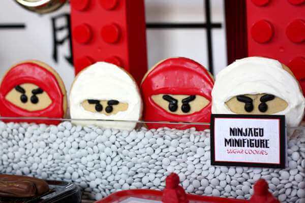Ninjago Minifigure Sugar Cookies are easy to ice and delicious to eat.