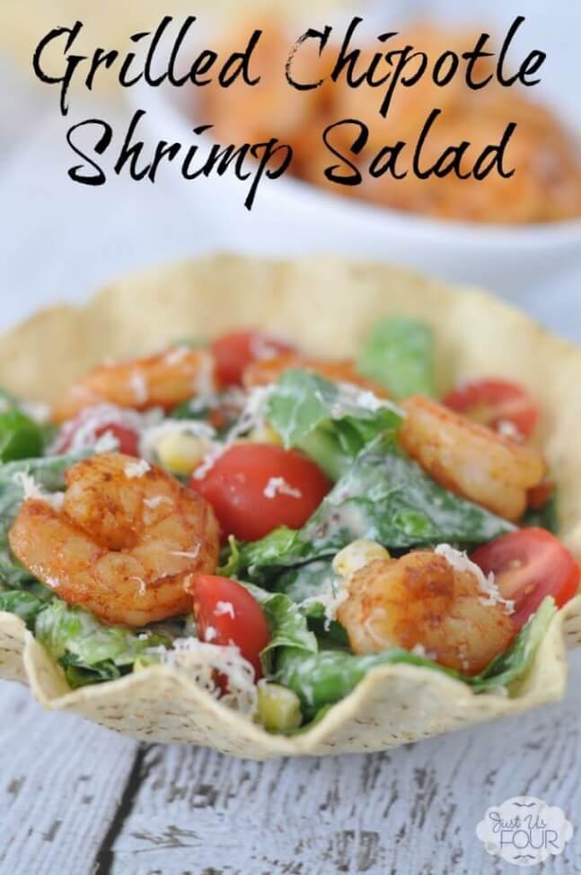 Grilled Chipotle Shrimp Salad