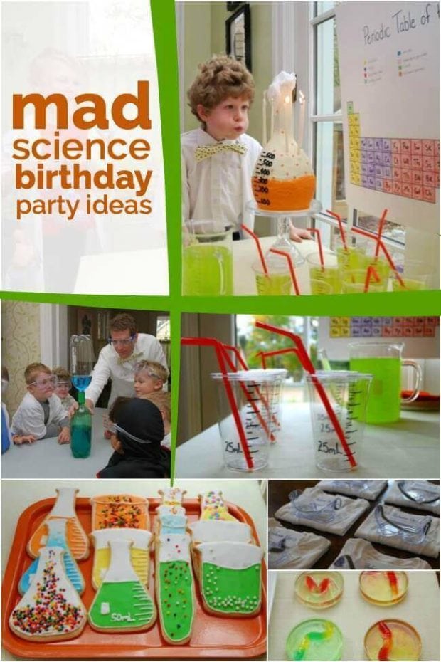 Boy's Mad Science Birthday Party