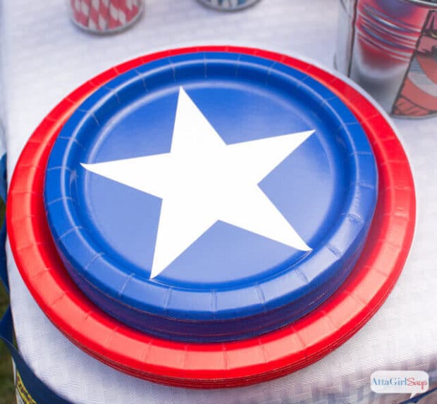 17 Captain America Plates Party Ideas