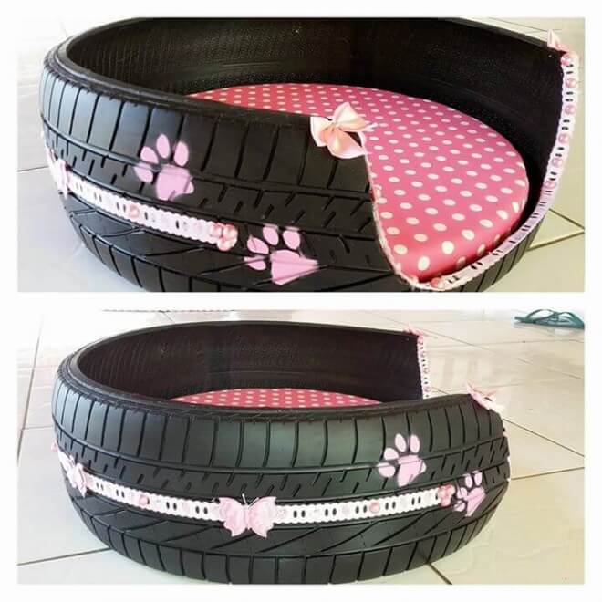 Tire Dog bed