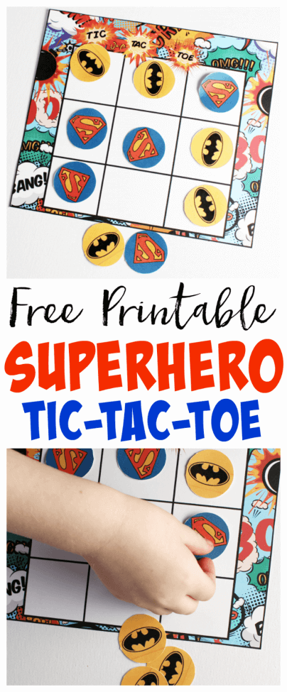 Superhero Tic Tac Toe Game