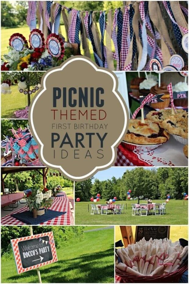Picnic Themed First Birthday Party