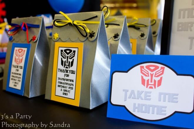 Transformers Party Favor Bags