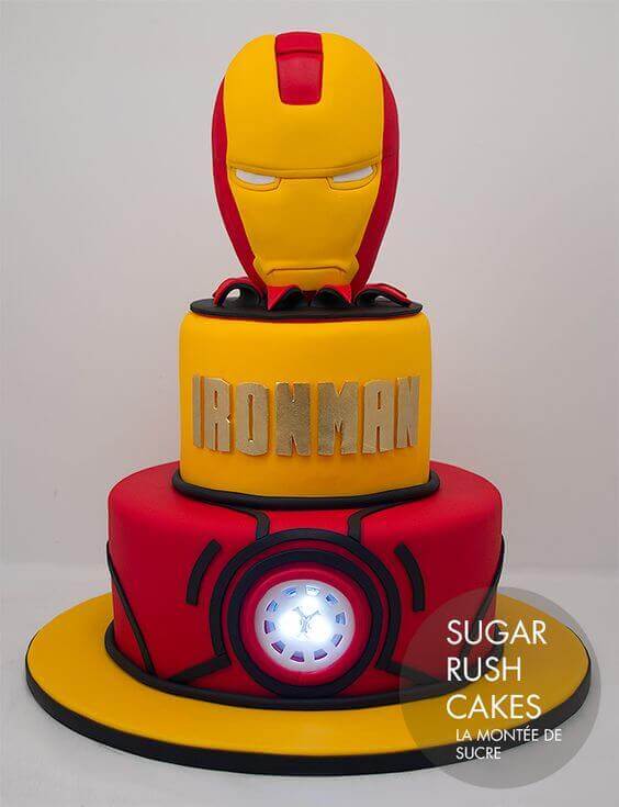 Iron Man Birthday Cake