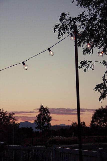 DIY String lights for summer nights