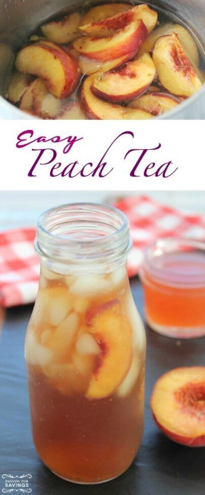Homemade Peach Tea