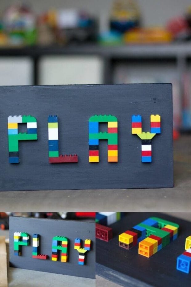 LEGO Playroom Sign