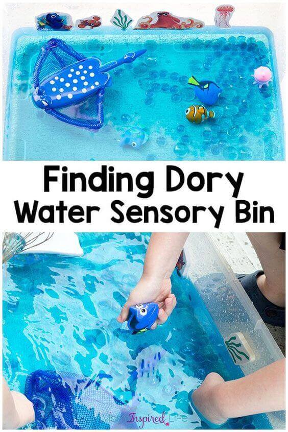 Finding Dory Water Sensory Bin