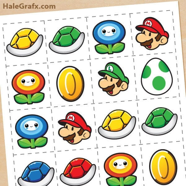 This Super Mario Brothers Memory Game and Free Printable is perfect for a party.