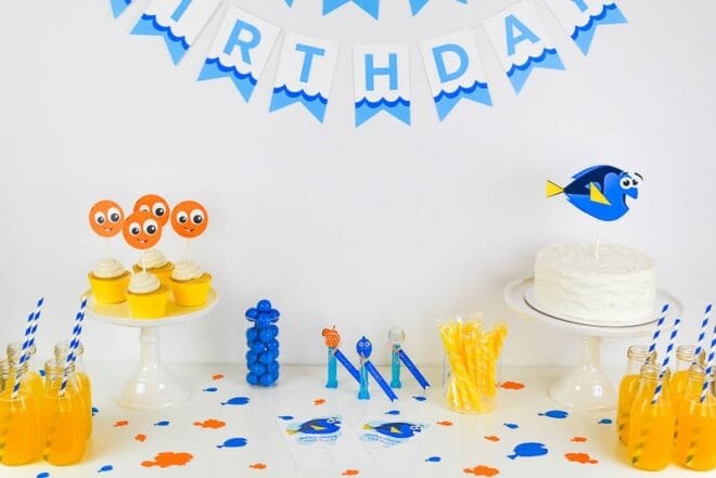 Finding Dory Birthday Party + Free Printables