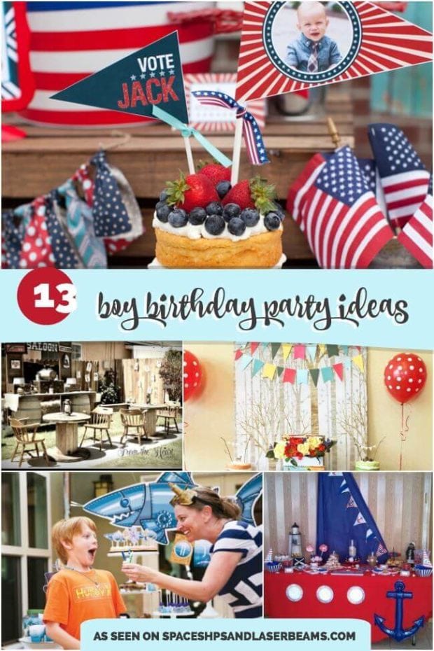 13 Boy Birthday Party Ideas - Spaceships and Laser Beams