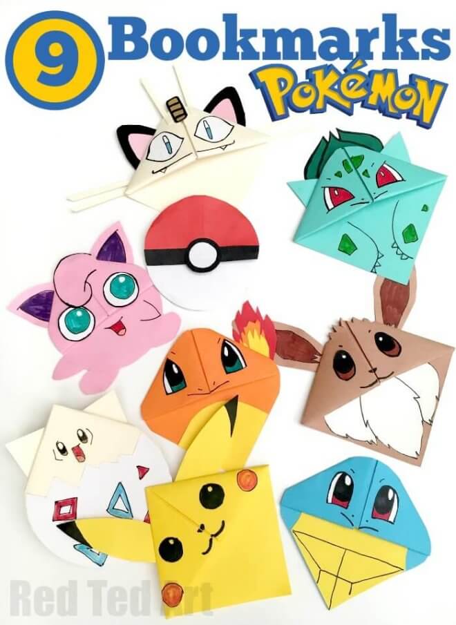 Pokemon Bookmark Kids Craft Idea