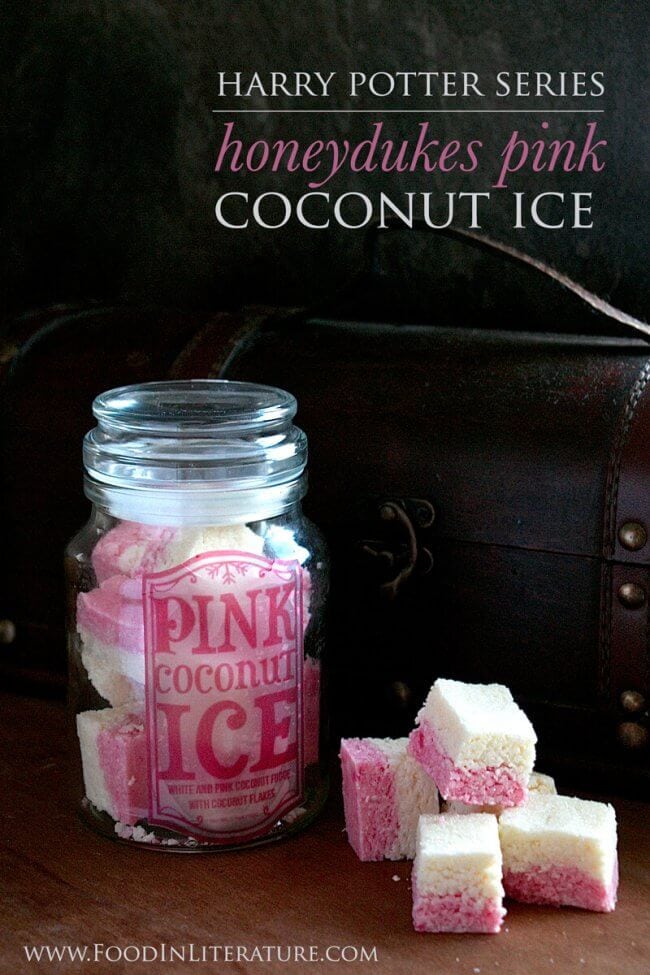 Harry Potter-themed Honeydukes Pink Coconut Ice looks and tastes magical