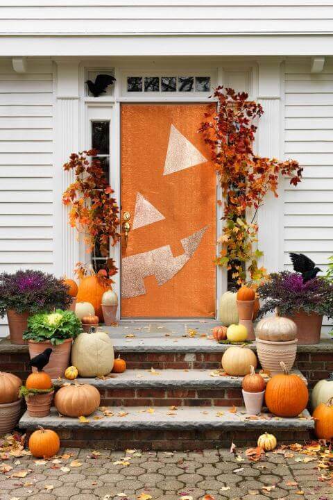 Jack O Lantern Halloween Door Decorations