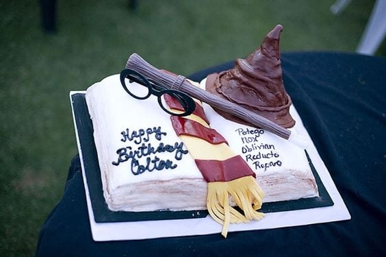 This amazing Harry Potter themed spell-book cake will impress muggles and guests alike.