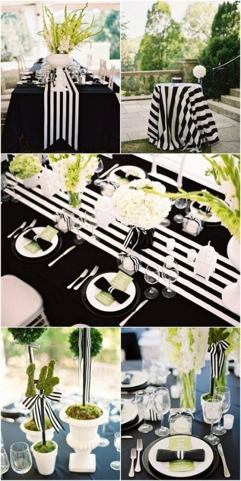Black and White Tablescape