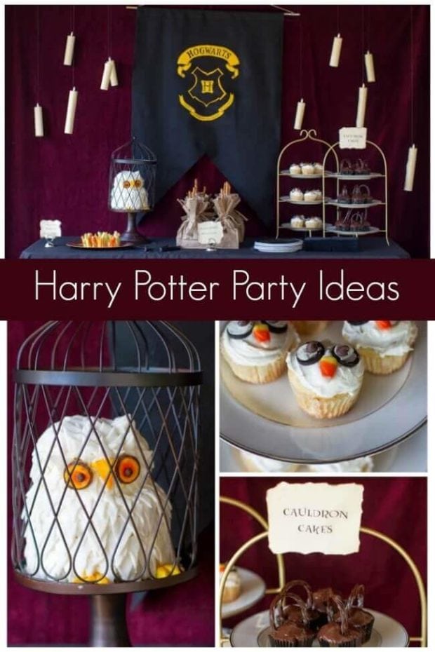 This Harry Potter Birthday Party featured a delightful dessert table, incorporating several ideas!