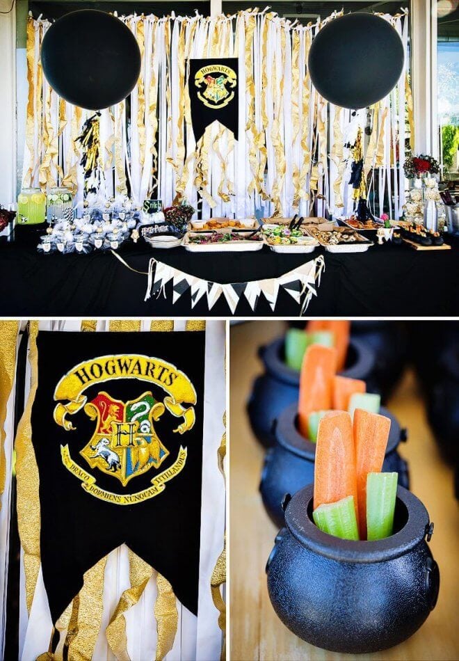 The Hogwarts dessert table at this magical Harry Potter Party will cast a spell on you.