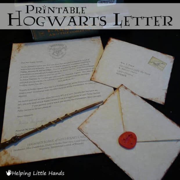 Invite guests to join you at your Harry Potter party by sending them a Hogwarts acceptance letter!