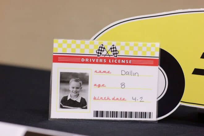 Pinewood Derby Racecar Information Cards