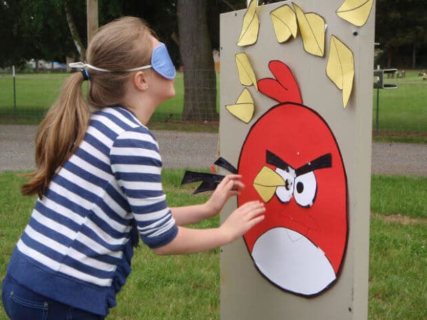 Angry Birds Pin the Beak On Game