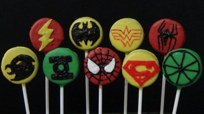 Justice League Cookie Pops