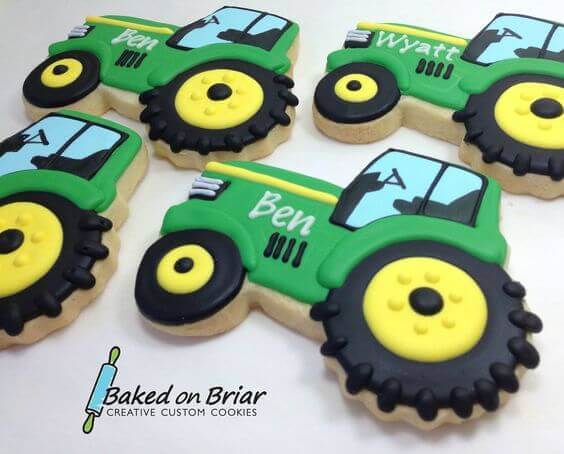 John Deere Tractor Cookies