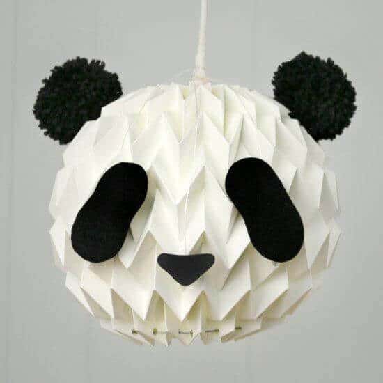 DIY Paper Panda Lanterns