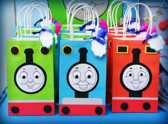 Thomas the train Favor bags