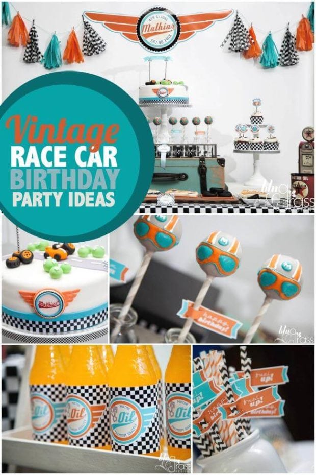 Vintage Race Car Birthday Party Ideas