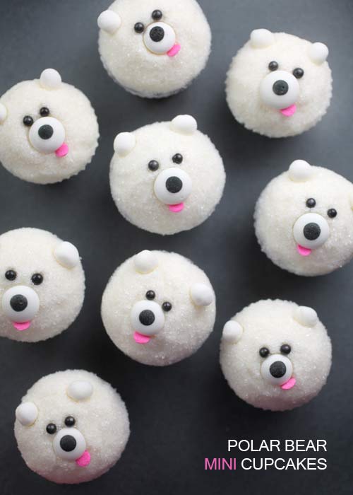 Polar Bear Mini Cupcakes
