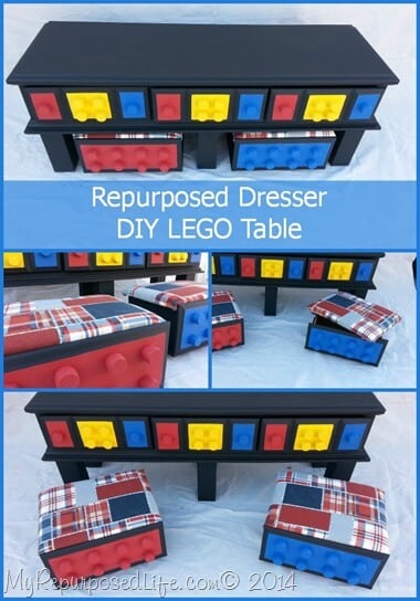 Repurposed Dressert LEGO table