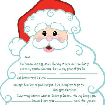 Thank You Card from Santa
