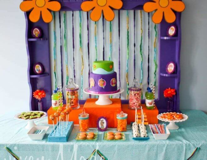 Scooby Doo Birthday Party Dessert Table