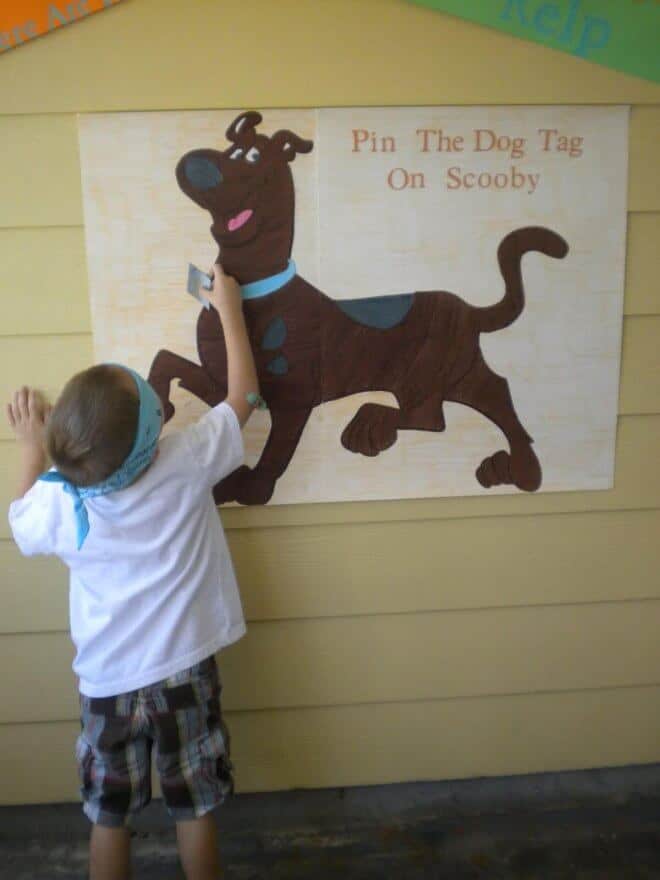Pin the Dog Tag on Scooby Party Game